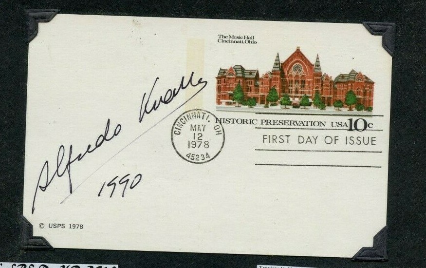 Autographed Envelope Alfredo Kraus Spanish Opera Tenor