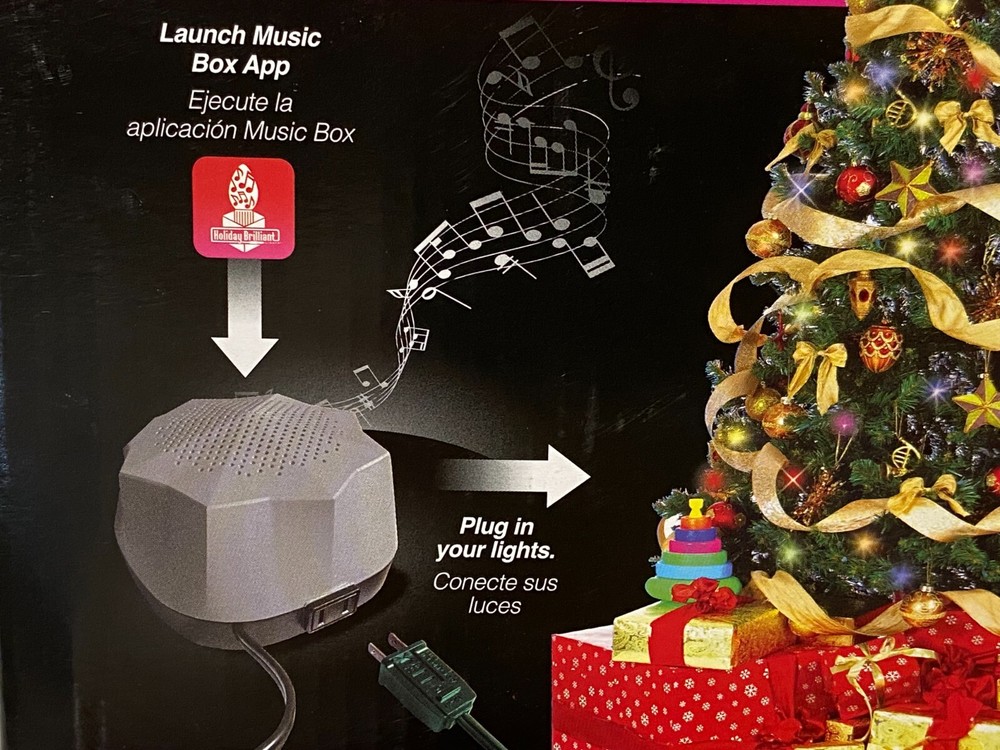 Christmas Tree Musical & Light String Music Box Control via Bluetooth Phone Apps