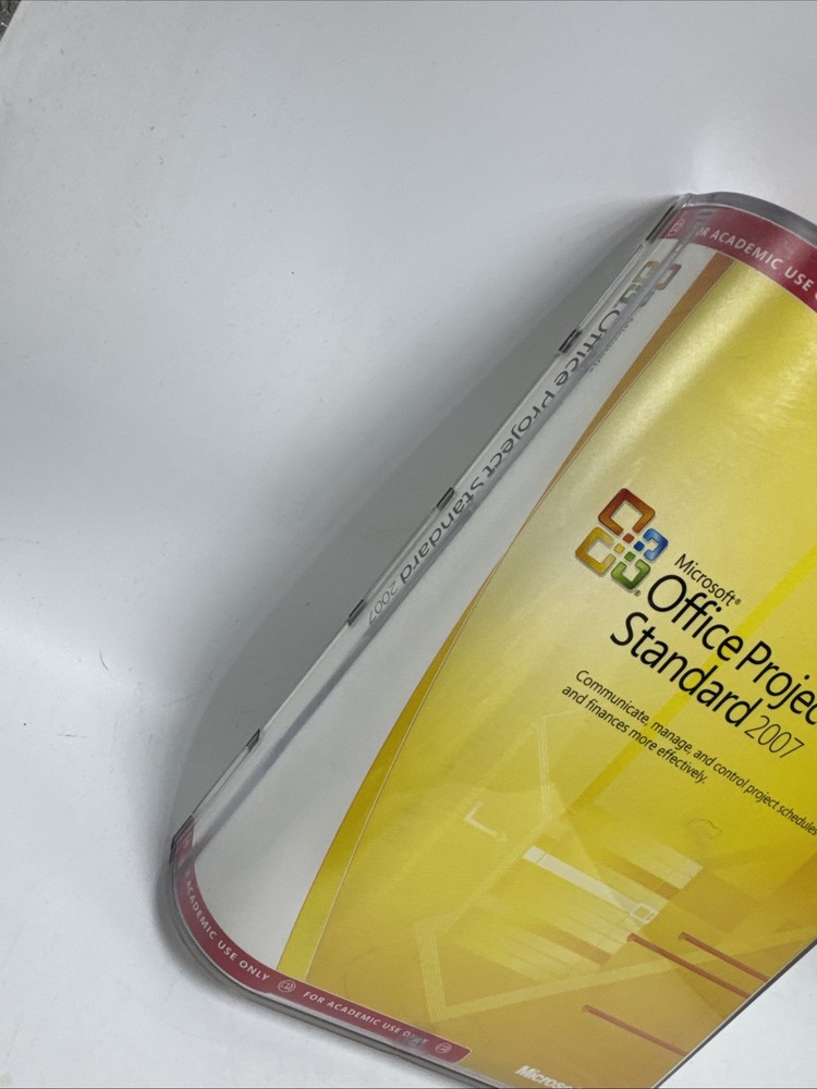 Microsoft Office Project Standard 2007 Academic Use Only New Sealed