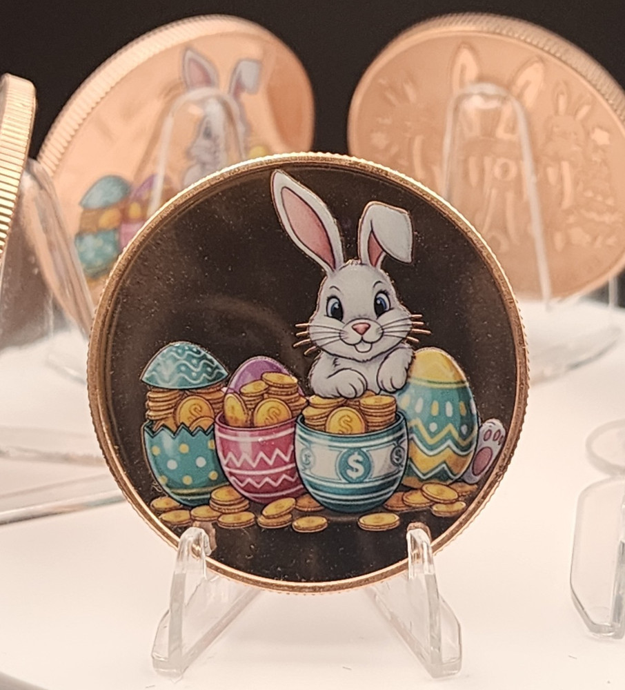 Easter Treasure Hunt 1 oz Proof Colorized Copper