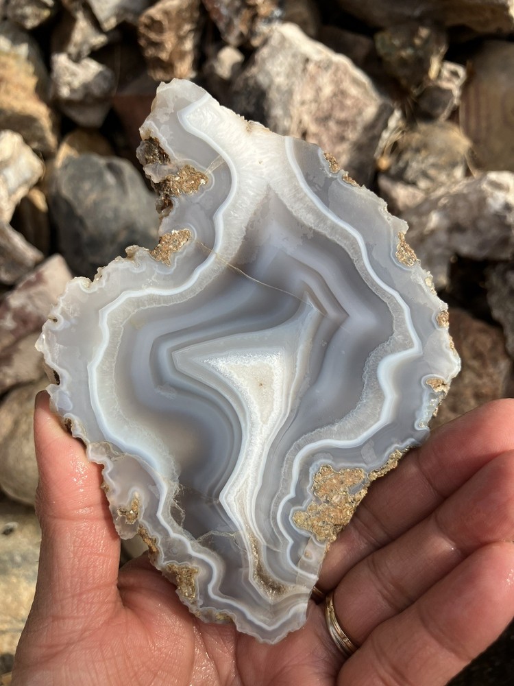 Luna Blue Agate Slab (NM)