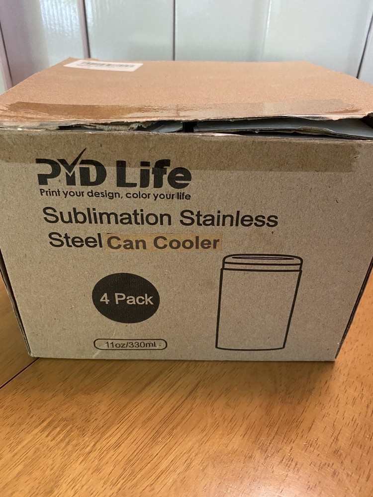 Sublimation Can Cooler 11oz. Pack of 4.