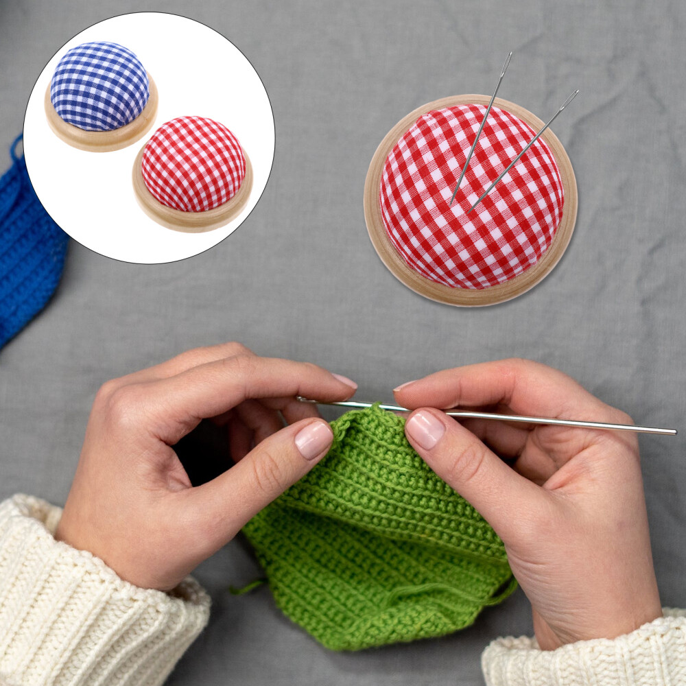 2PCS Cross Storage Bag Handcraft Sewing Tools Organizer Pin Pouch