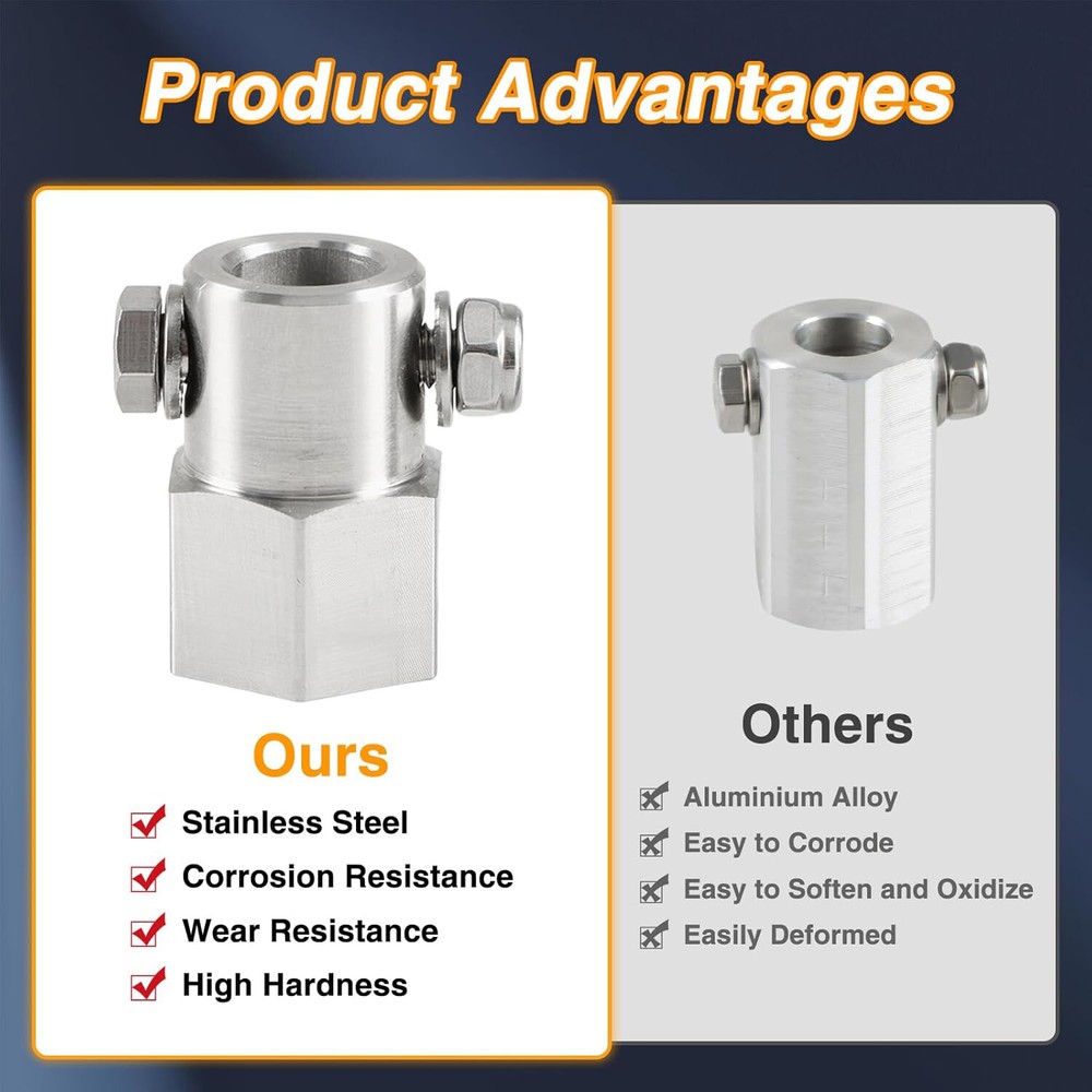 Cordless Drill Adapter with 1/2 Inch Socket Bit for Trailer Jack Crank Handle