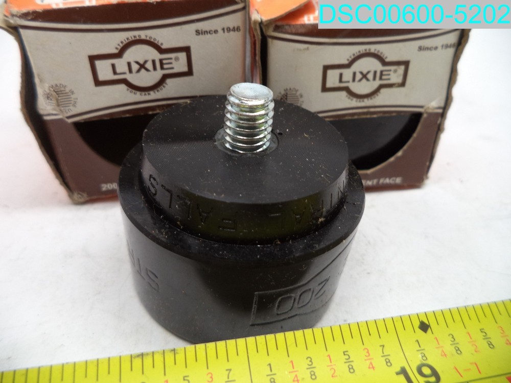 QTY=2: 200H Lixie 2" Hard Black Replaceable Face For Hammer 751968082002