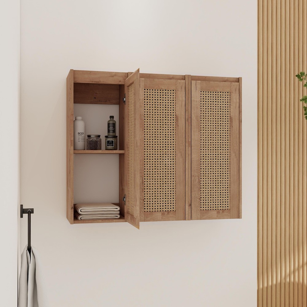 36" Bathroom Side Cabinet,Soft Close Doors,Float Mounting Design,(KD-Packing)