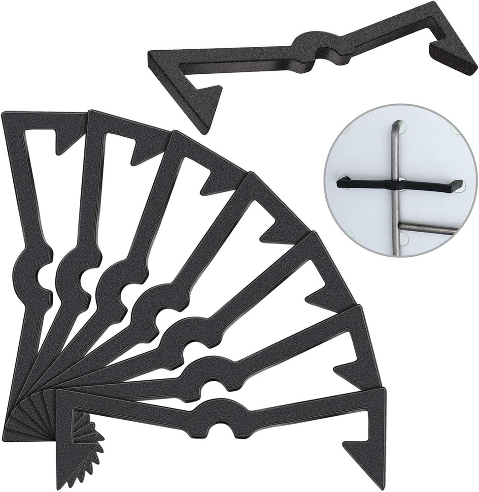 Pegboard Hook Locks Black Plastic Peg Fixer Board Accessories