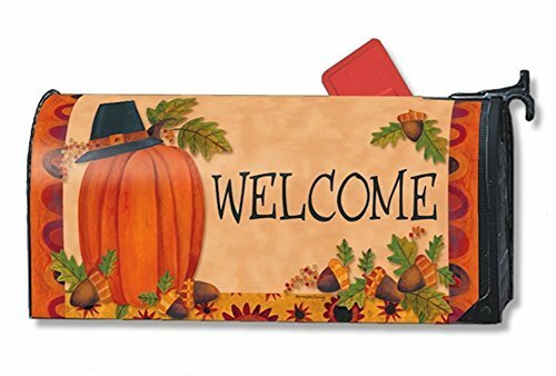 MailWraps - Mailbox Cover - Pilgrim Pumpkin