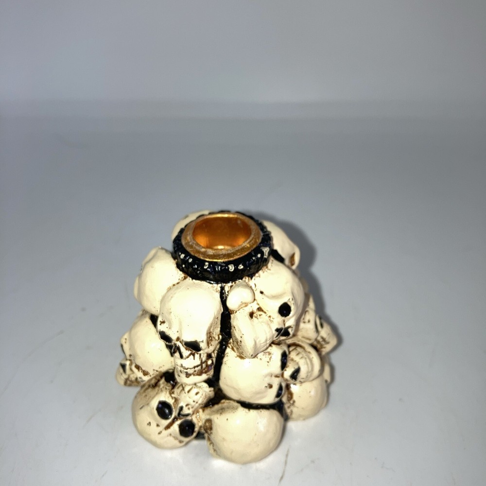 Stacked Skulls Skeleton Heads Incense Burner