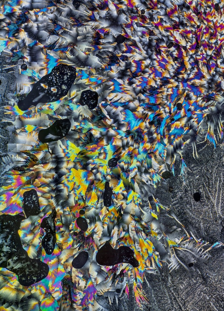 Microscope slide of UREA for polarized light