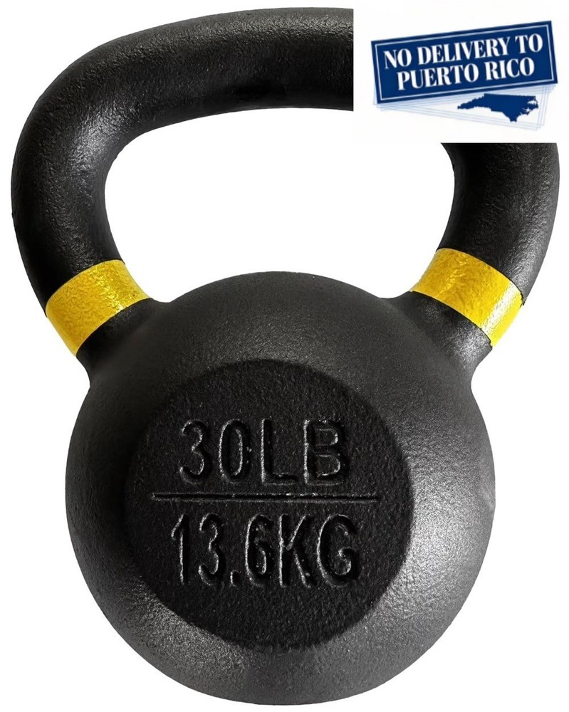 Cast Iron Kettlebell, Single, 30 lbs