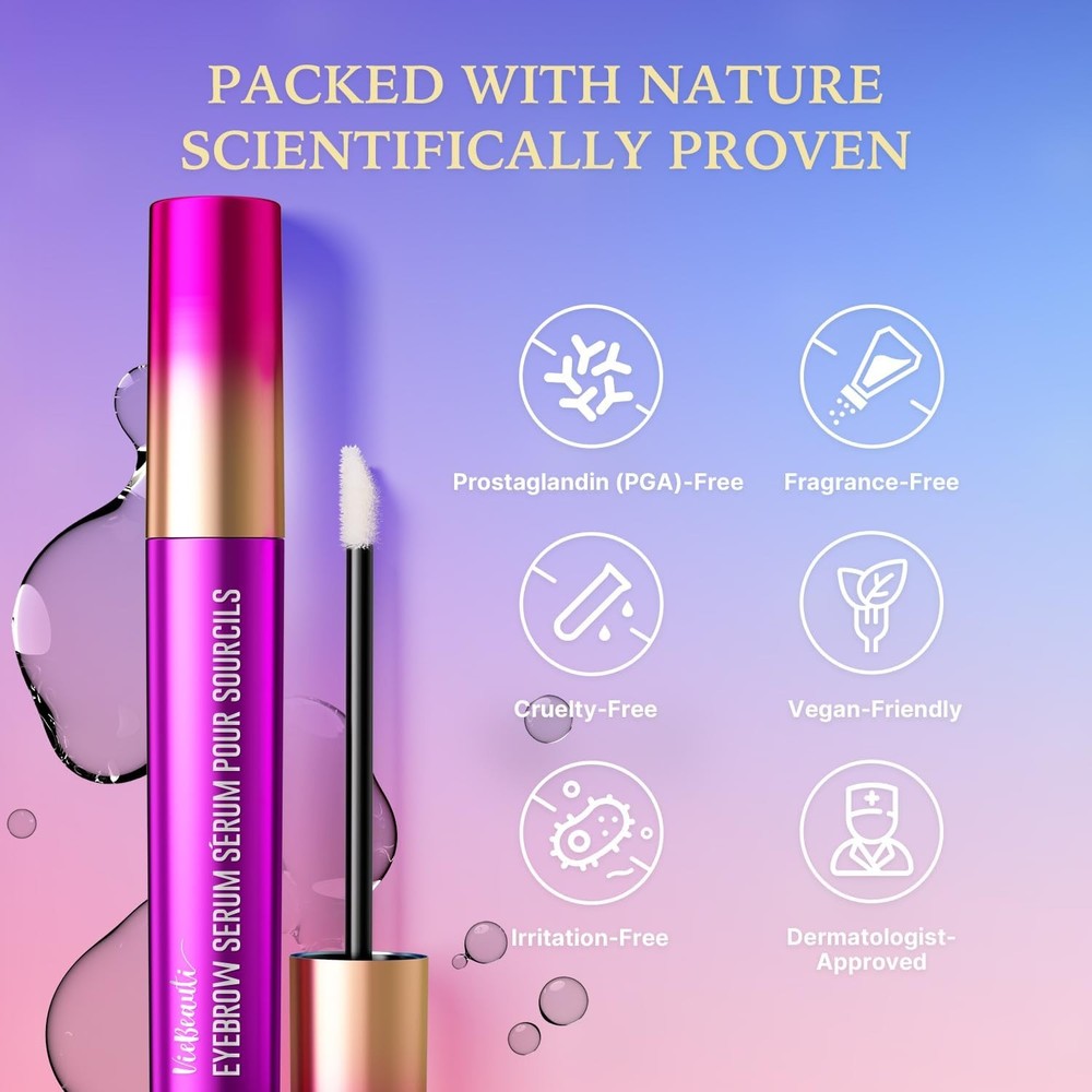 Eyebrow Growth Serum, Fuller Thicker Brows, 3mL