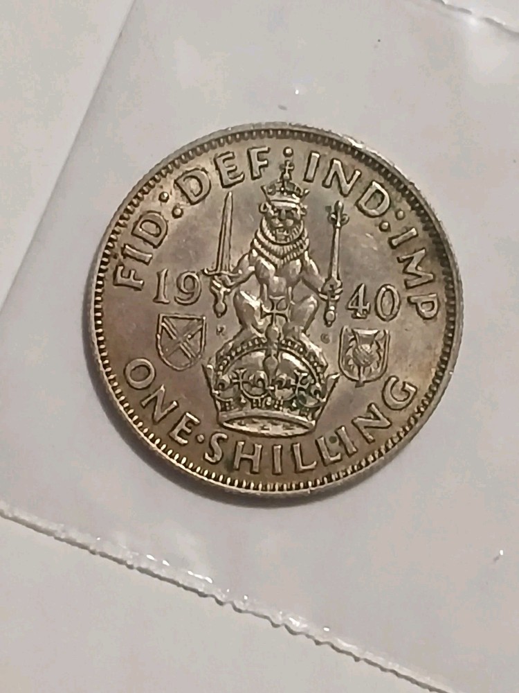 1940 One Schilling Silver Coin