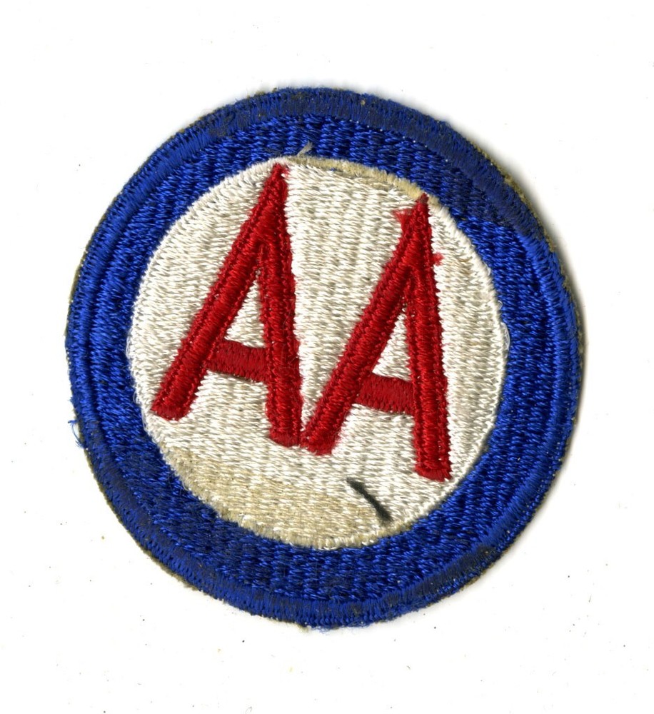 Antiaircraft Command White Back Patch WWII Vintage
