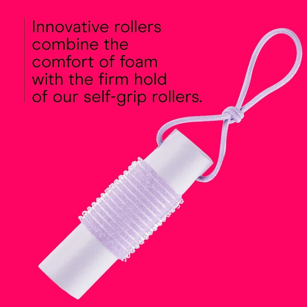 Soft Curls 6-Pack Self-Grip Foam Rollers with Loop Closures