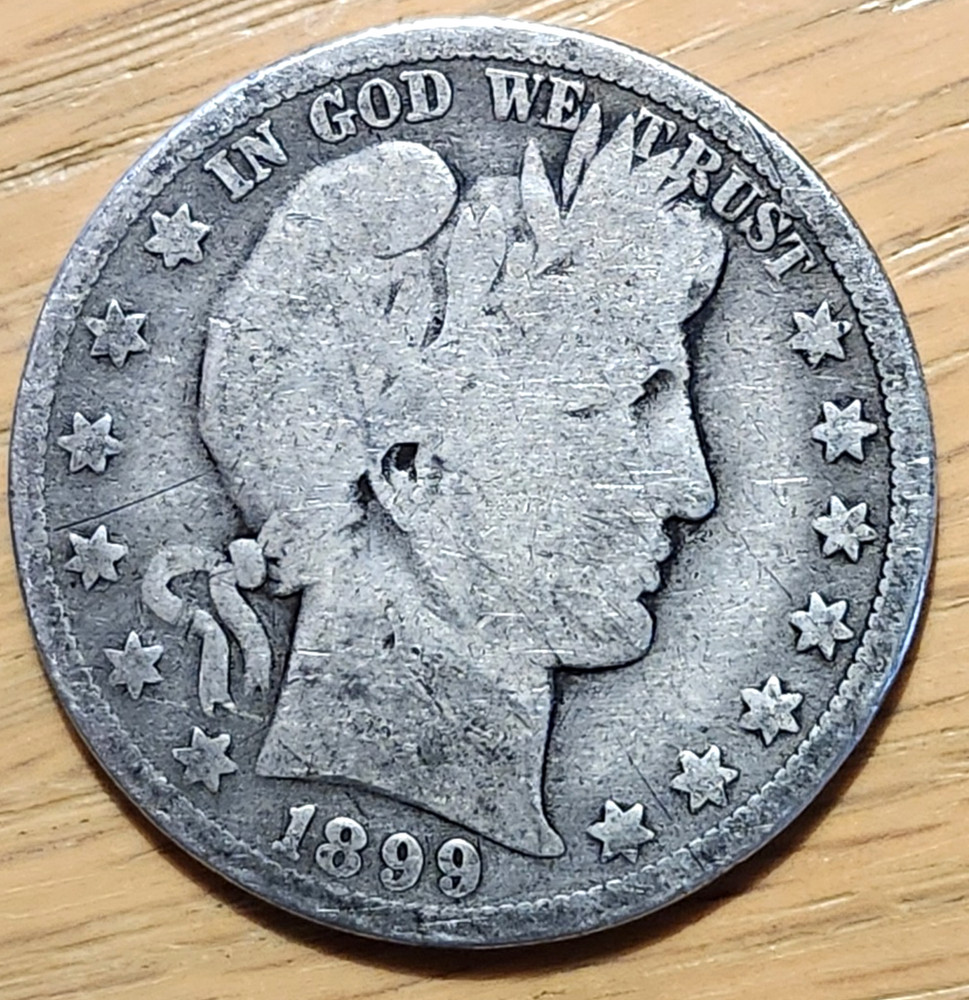 90% SILVER 1899 O BARBER HALF #3