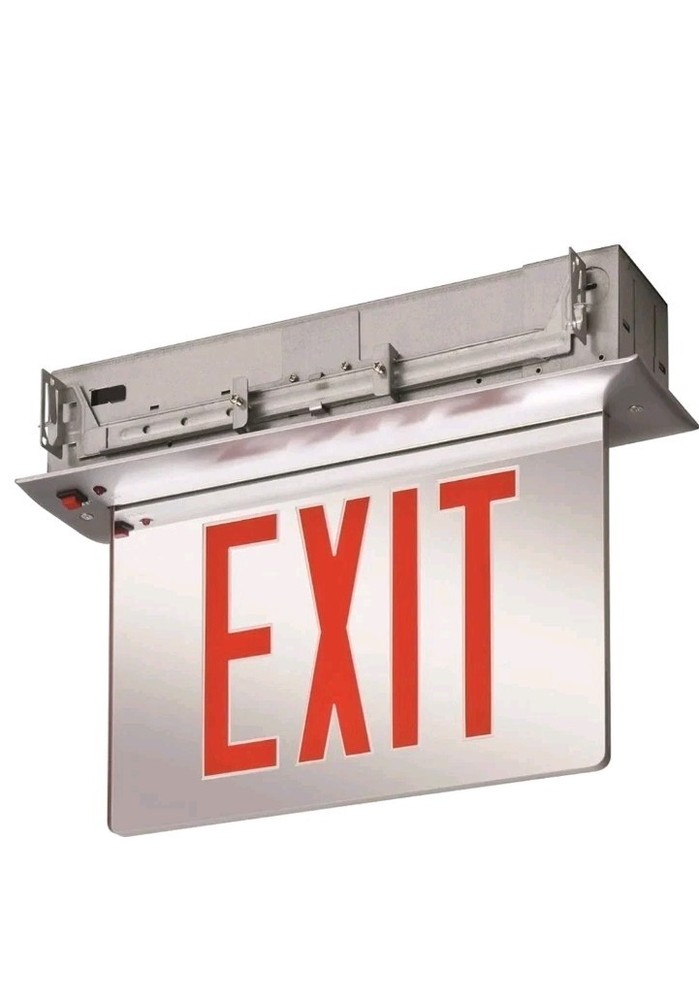 Lithonia Lighting EDGR 2 RMR EL M4 - LED Edge-Lit Exit Sign Red  BRAND NEW