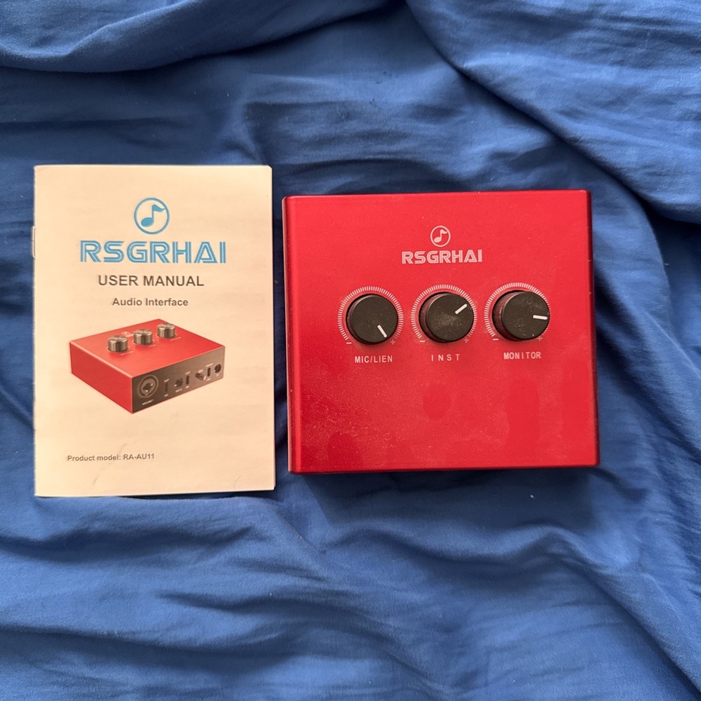 RSGRHAI Audiophile 2x2 USB Audio Interface 