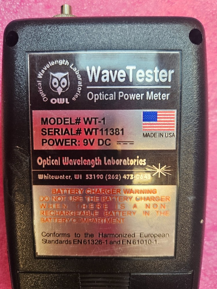 OWL WT-1 WaveTester optical power meter