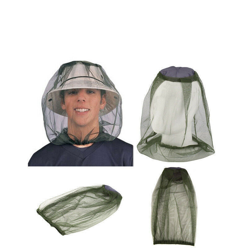 Outdoor Mosquito Resistance Bug Insect Bee Net Mesh Head Face Protector Cap Hat