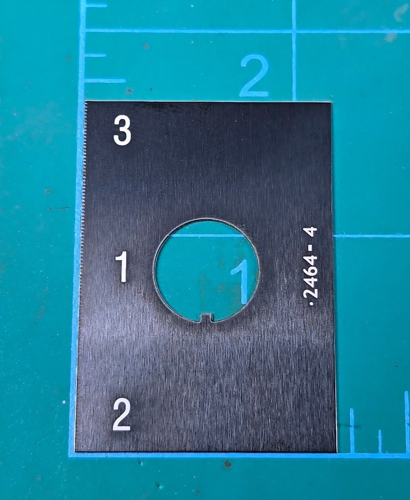 Kenworth Panel Switch Plate 3 2 1 2464-4