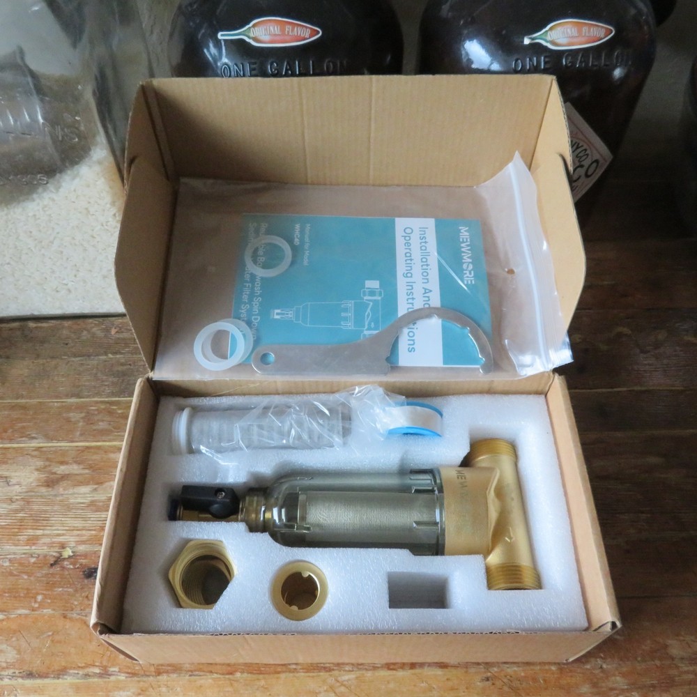 MewMore WHC40 Reusable Backwash Spin Down Sediment Filter 3/4" MNPT