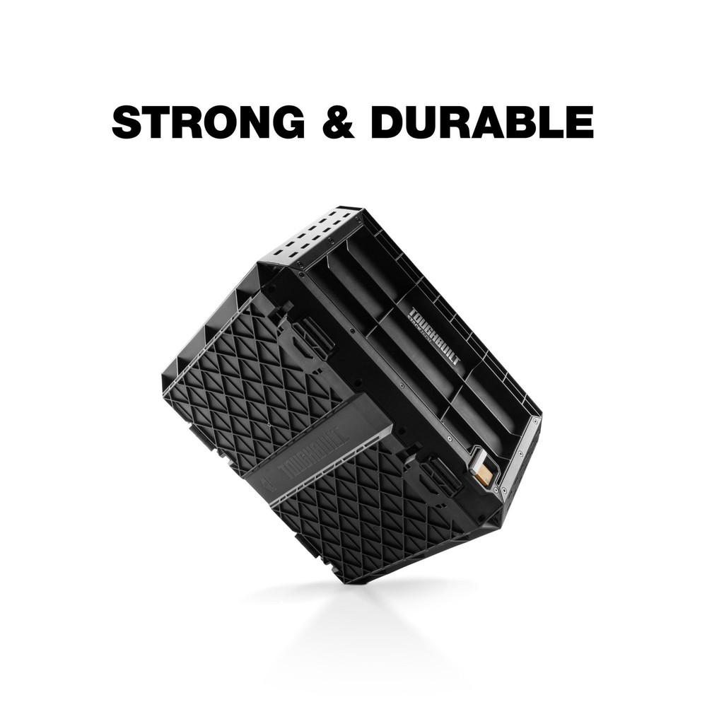 ToughBuilt StackTech Tool Crate with Auto-Locking Interface & Large Capacity