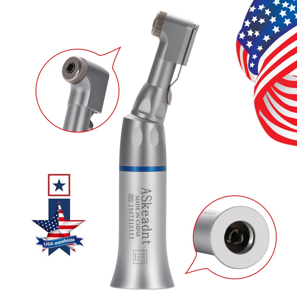 NSK Style Dental Slow Low Speed Handpiece Contra Angle Latch Type/Push Button