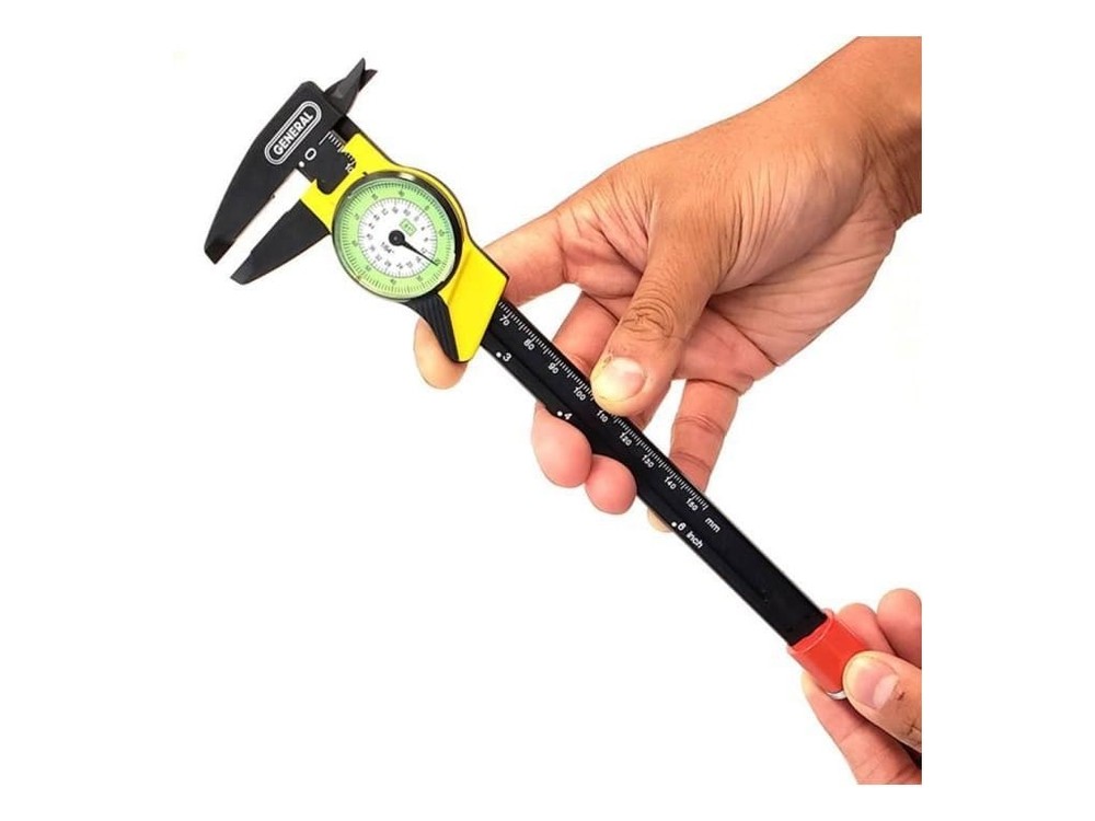 General Tools 142 - 6'' Plastic Dial Caliper with Inches Readout
