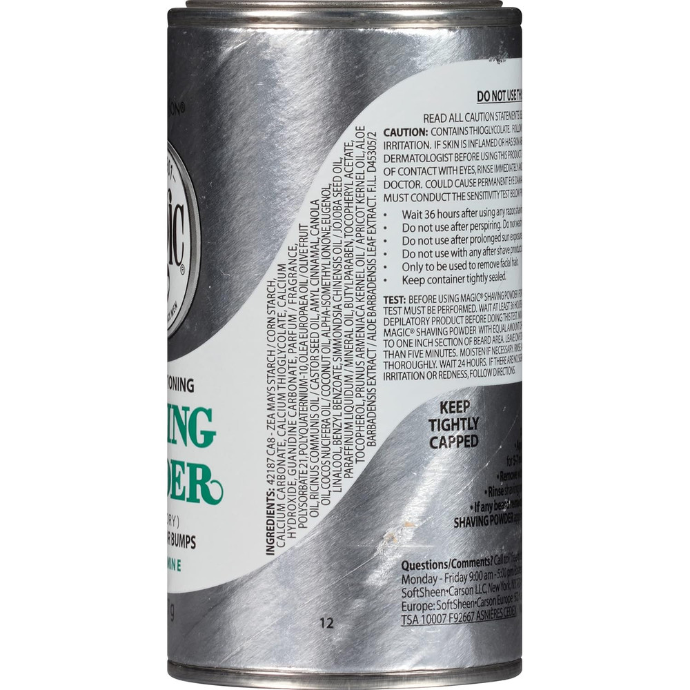 -Carson Magic Razorless Shaving for Men, Magic Skin Conditioning Shaving Powder,