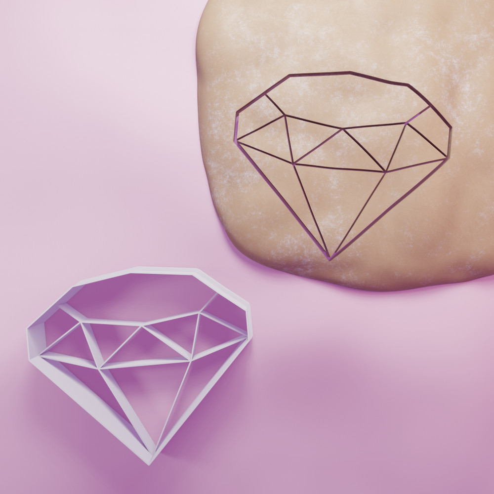 Diamond cookie cutter