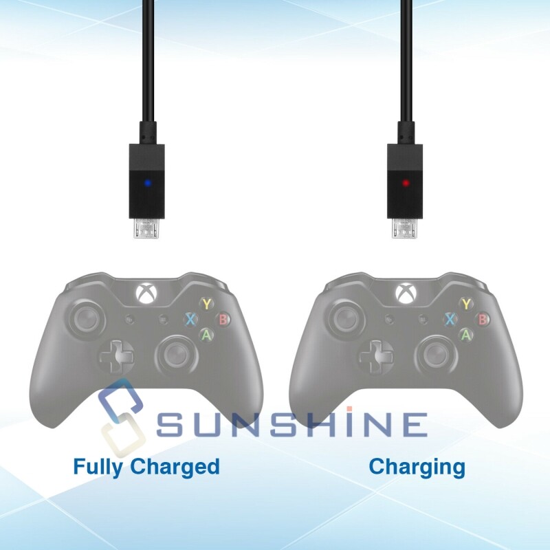 For Microsoft Xbox One - Play And Charge Kit -Controller USB Charging Cable Plug