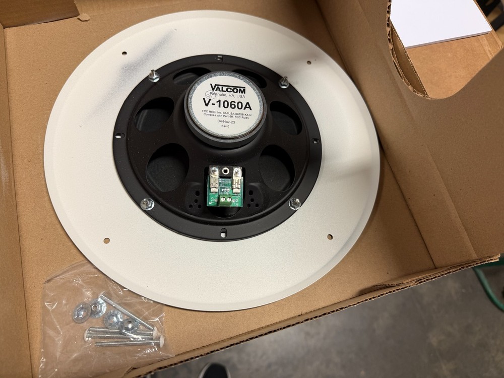 Valcom V-1060A Talkback Ceiling Speaker 8"