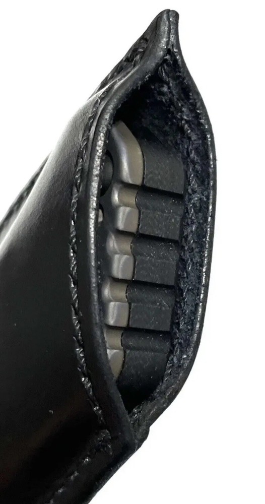 Strider SMF Leather Sheath Black Handcrafted.