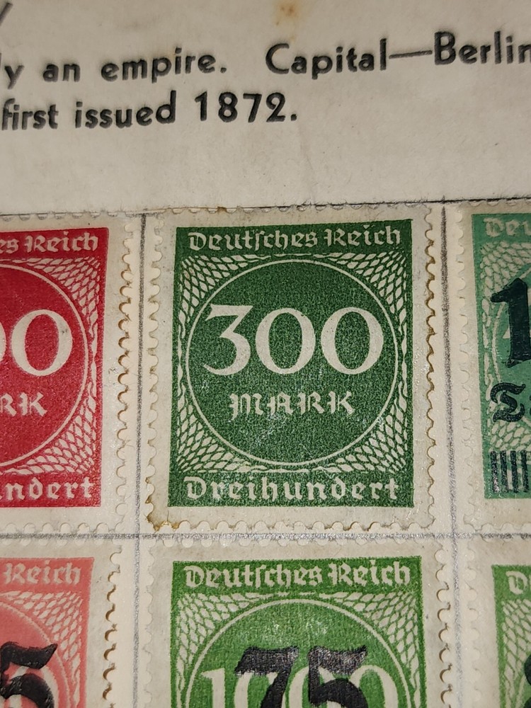 Foreign Germany 300 Mark Stamp Used - #H249