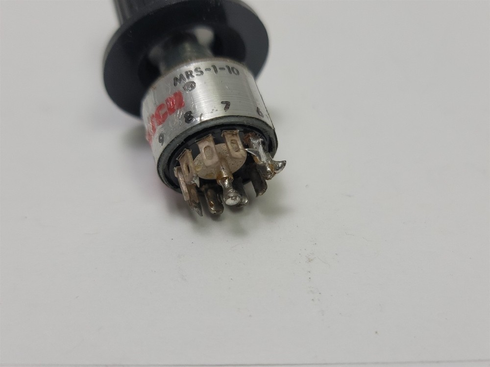 Alcoswitch MRS-1-10 Rotary Switch , Panel Mount, w/ Knob,