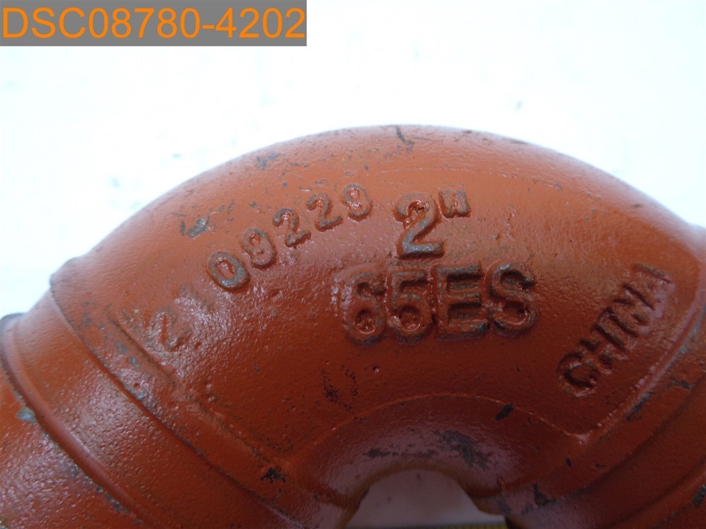 SCI 2" 90 Degree Elbow Grooved Fitting 09229, 65ES