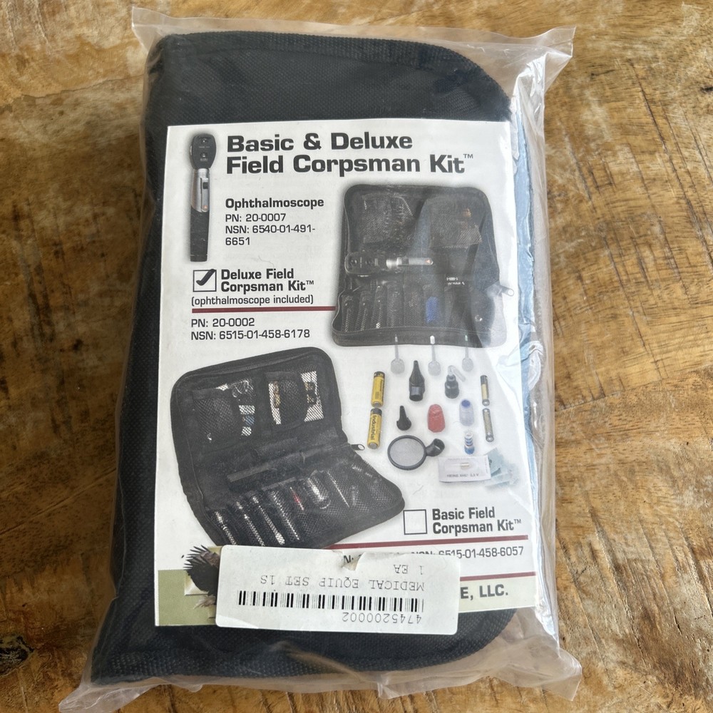New Deluxe Field Corpsman Kit Includes Ophthalmoscope Sealed