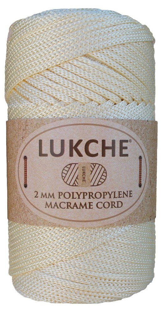 Polyester Macrame Cord 2mm x 125 Yards, 100 Polypropylene Premium Macrame Rop...
