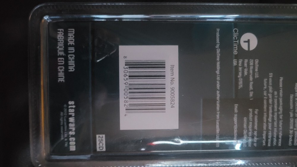 Star Wars Darth Maul Watch 3D Sealed