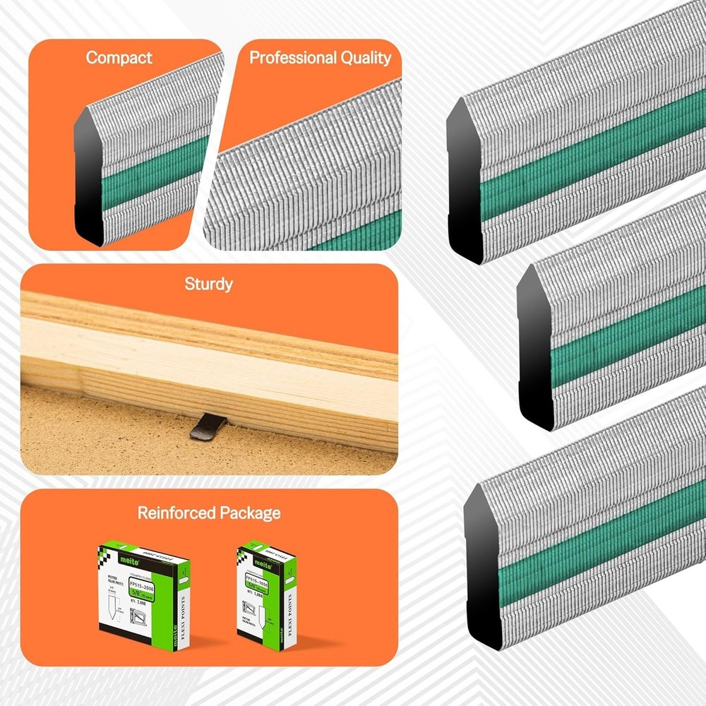 meite Flexible Points 5/8" (15 mm) for Point Driver/Points Tacker