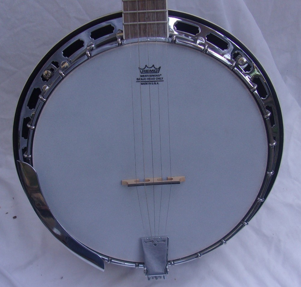 S101 GUITARS BLUEGRASS 5 STRING BANJO GUITAR SOLID BODY IN NICE CONDITION