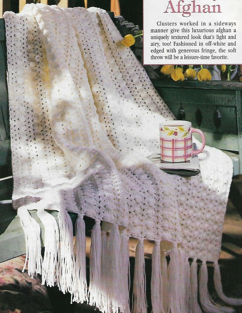 Lap of Luxury Afghan crochet pattern instructions