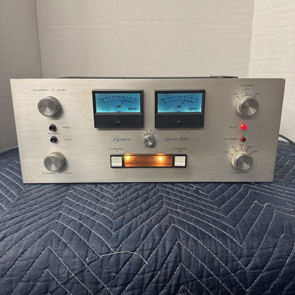 DYNACO 400 STEREO POWER AMPLIFIER - SERVICED - CLEANED - TESTED