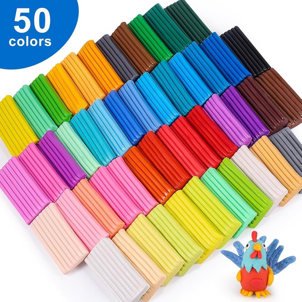 Kids Modeling Clay with Sculpting Tools