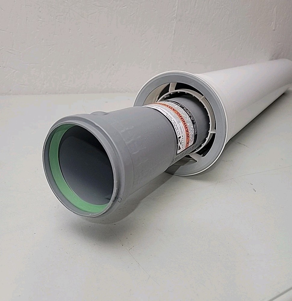 ubbink/Rinnai 224080PP Condensing Vent 39-in Pipe Extension White New-Old-Stock