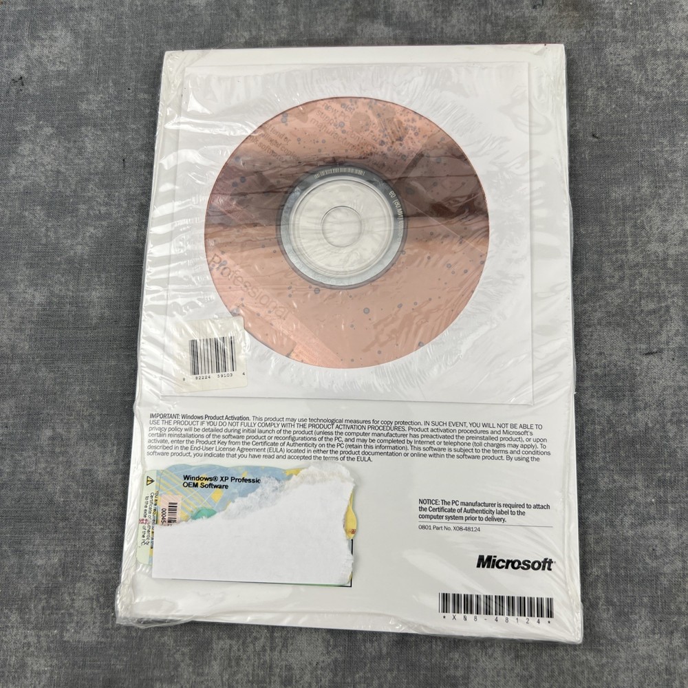 Genuine MICROSOFT WINDOWS XP PROFESSIONAL 2002 Complete w/CD & Product Key!