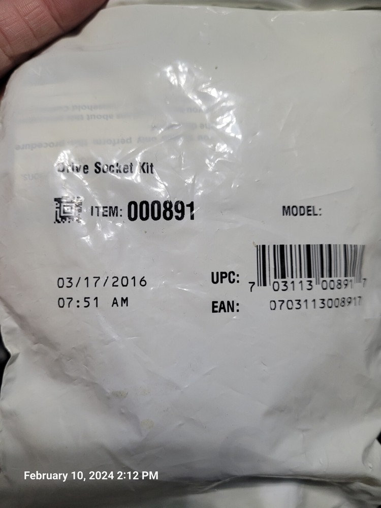 Vitamix 000891 Drive Socket Kit OEM Part