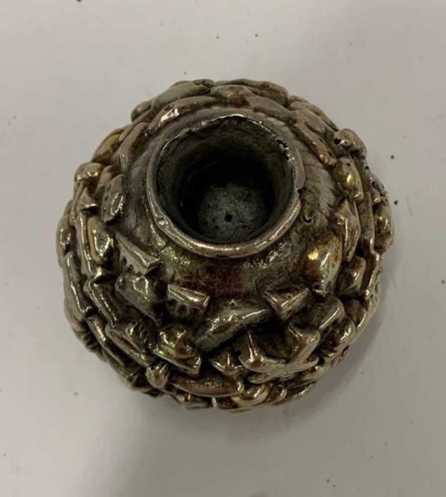 Sterling Silver Jerusalem Candle Holder
