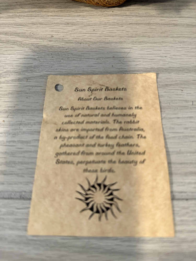 NATIVE AMERICAN SUN SPIRIT BASKET